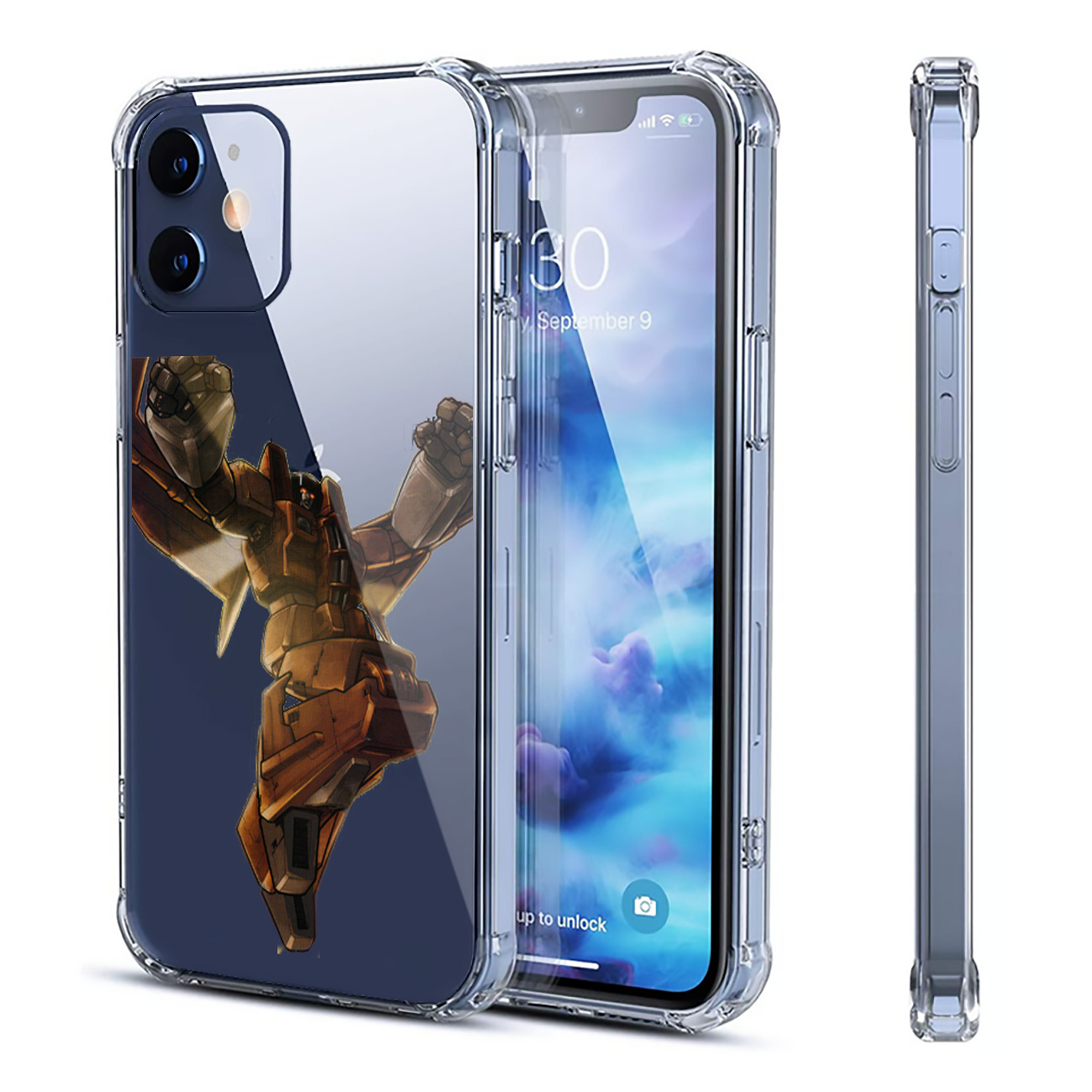 （画像用）  【iPhone 12シリーズ対応】透明スマホケース（クリアソフトケース）